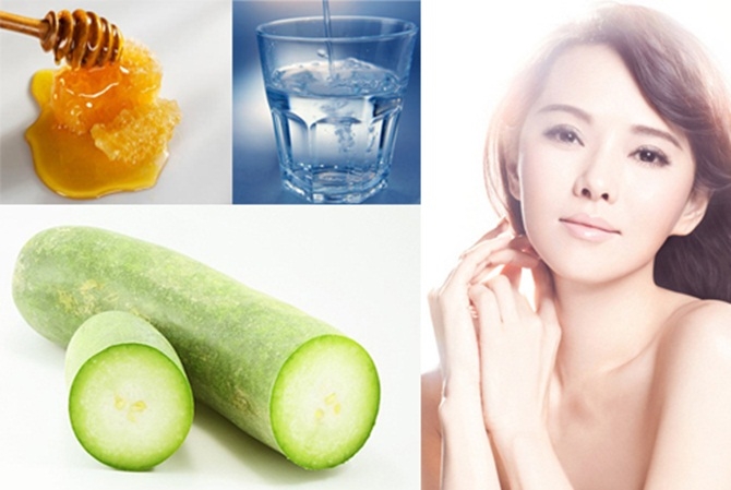 Làm đẹp với bí đao và mật ong